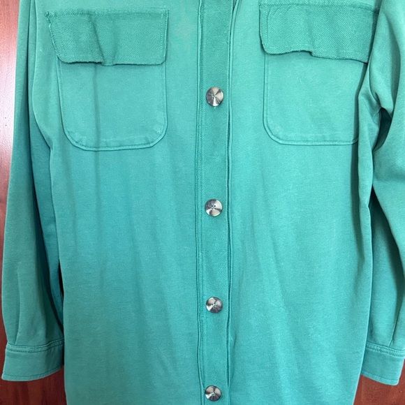Maurices Green Knit Shirt Jacket Size Large - Picture 5 of 8